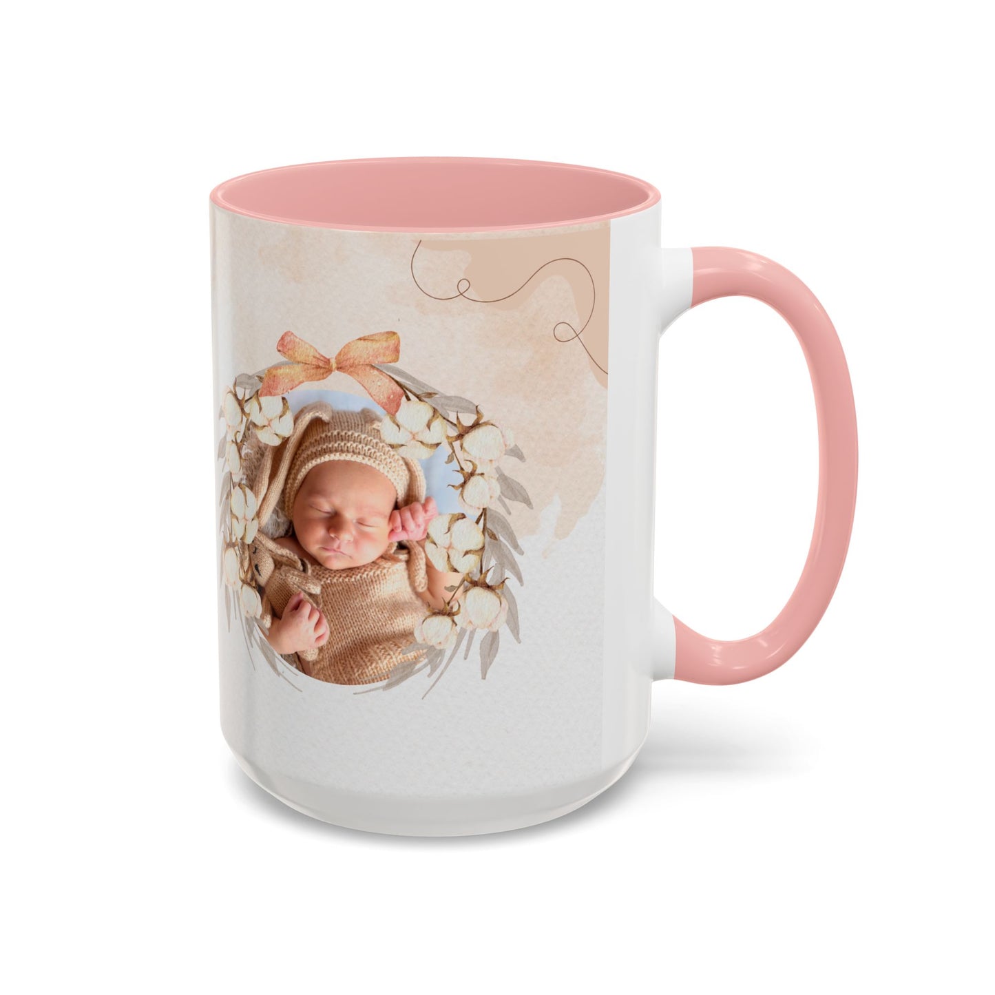 Oh Baby, Samira's Baby Shower, Customizable - Accent Coffee Mug (11, 15oz) - 10882
