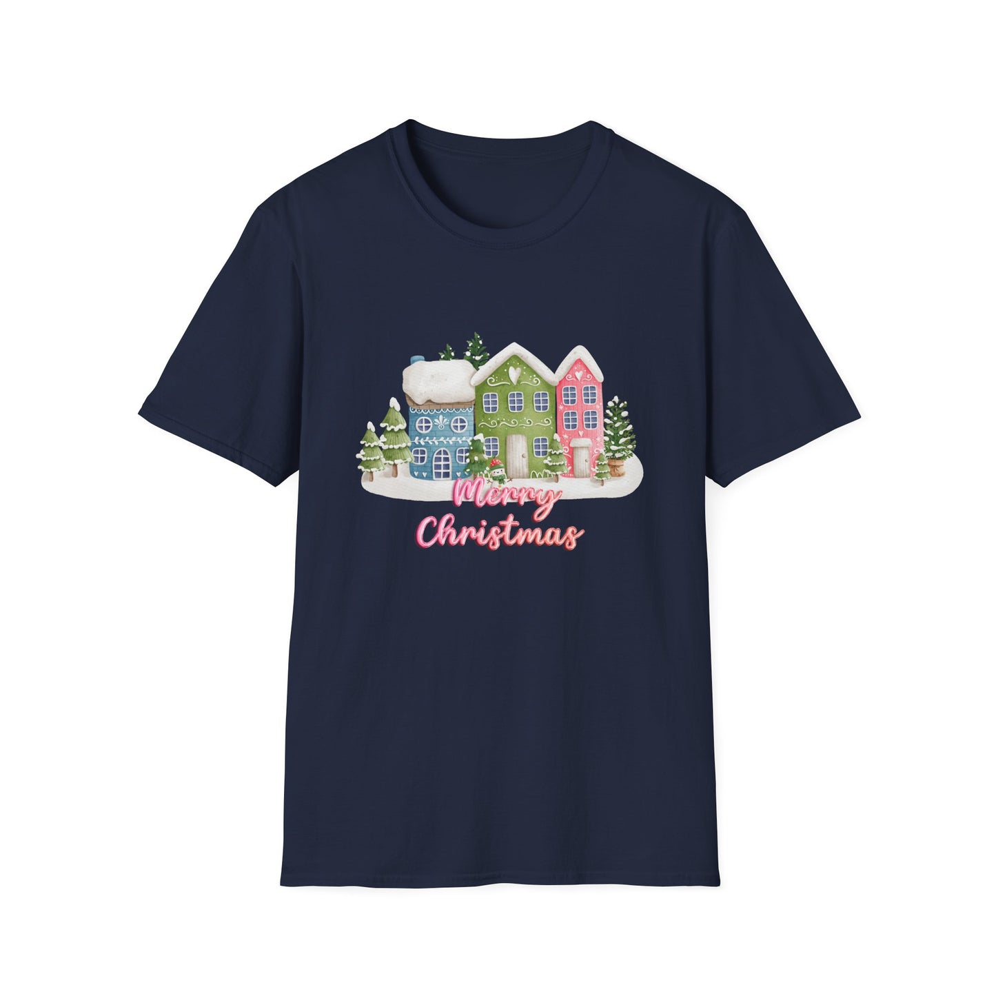 Christmas Houses - Unisex Softstyle T-Shirt - 10115