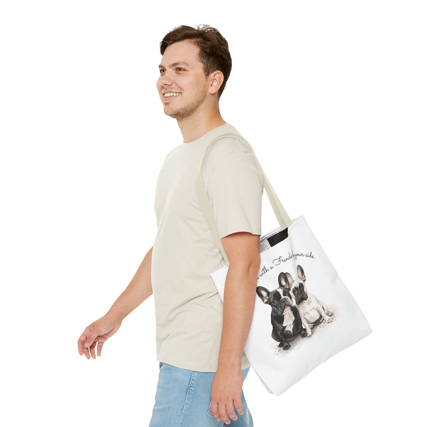 Life is Better With a Frenchie By Your Side. - Tote Bag - 10477