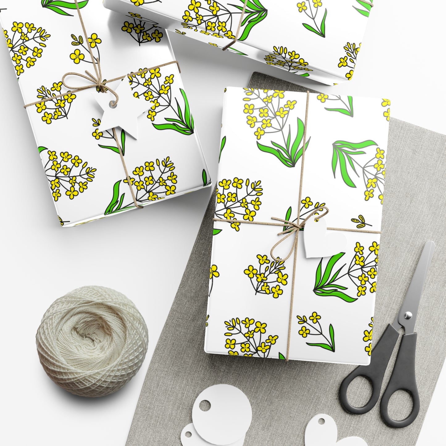 Yellow Flowers - Gift Wrap Papers - 20210