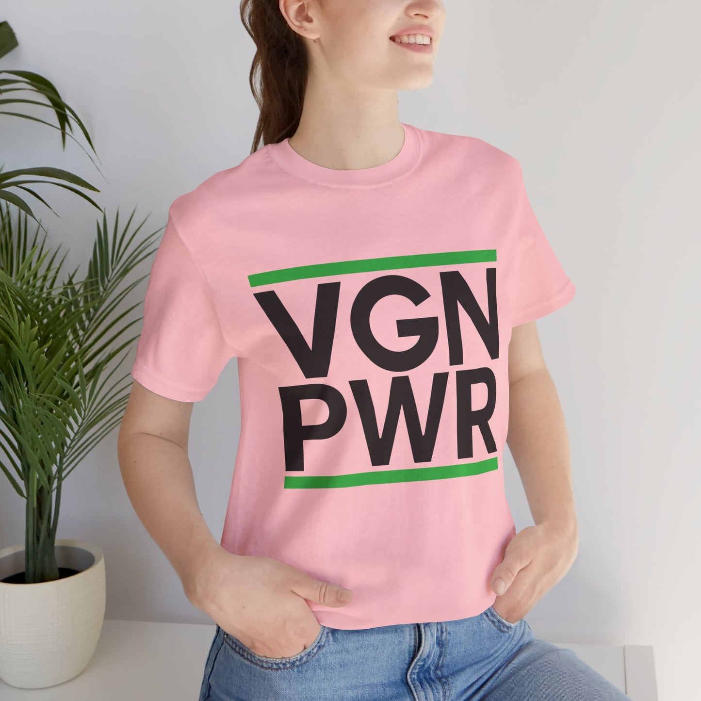 Vegan: VGN PWR - Unisex Jersey Short Sleeve Tee