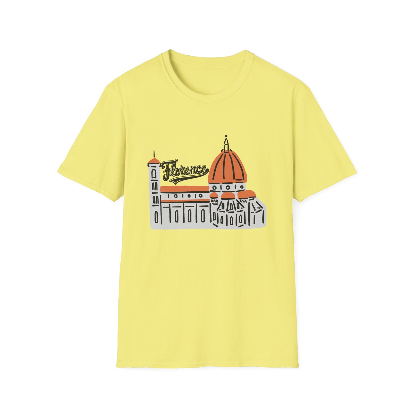 Florence Unisex Softstyle T-Shirt - Casual Travel Tee - 12208