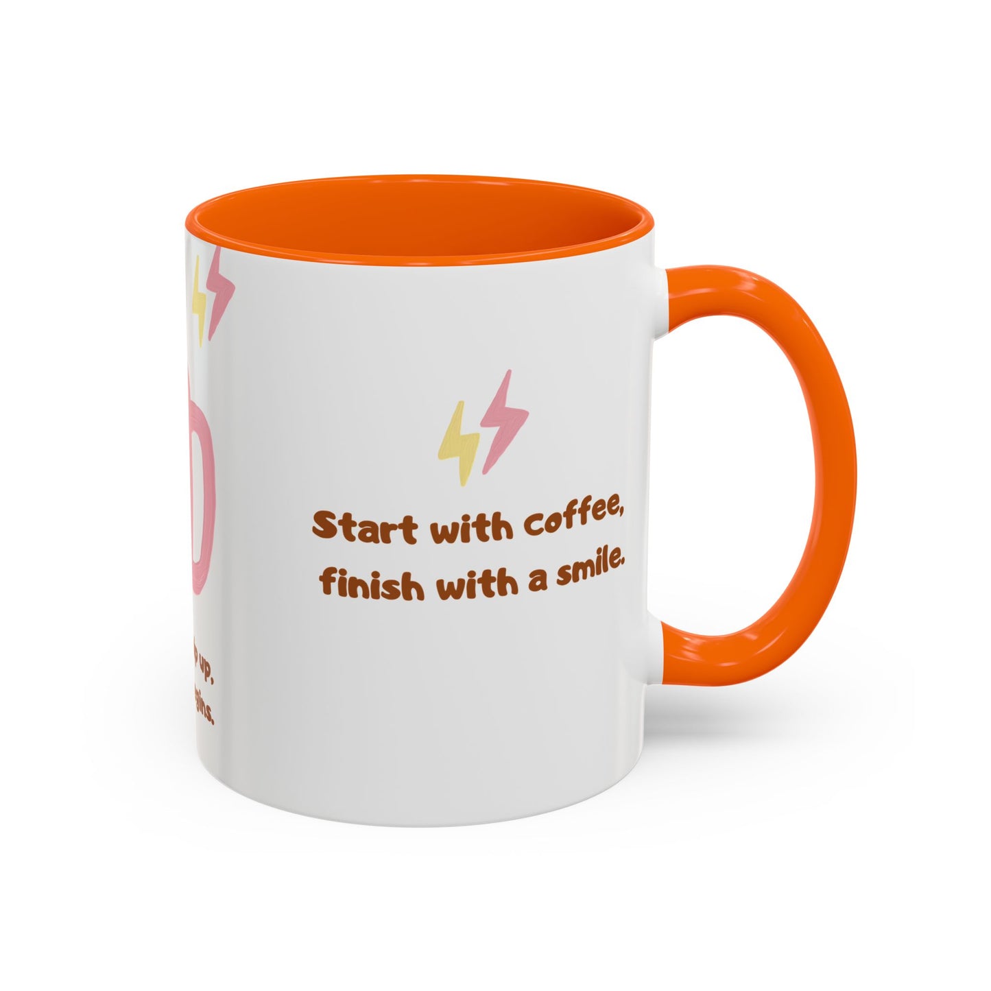 Wake Up, Sip Up, Life Begins - Accent Coffee Mug (11, 15oz) - 11332