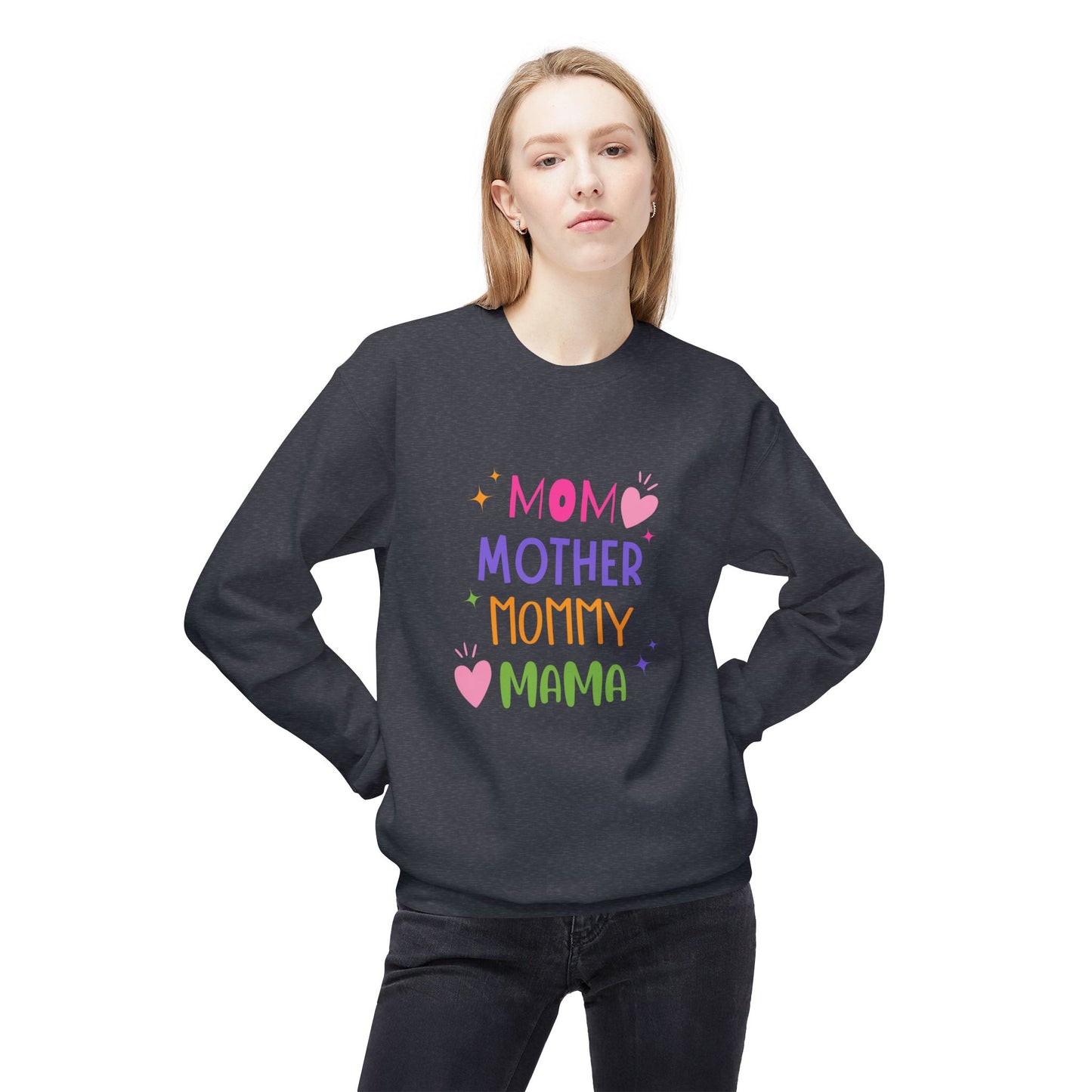Mom, Mother,  Mommy, Mama - Crewneck Sweatshirt - Perfect Gift for Mother's Day - 11894