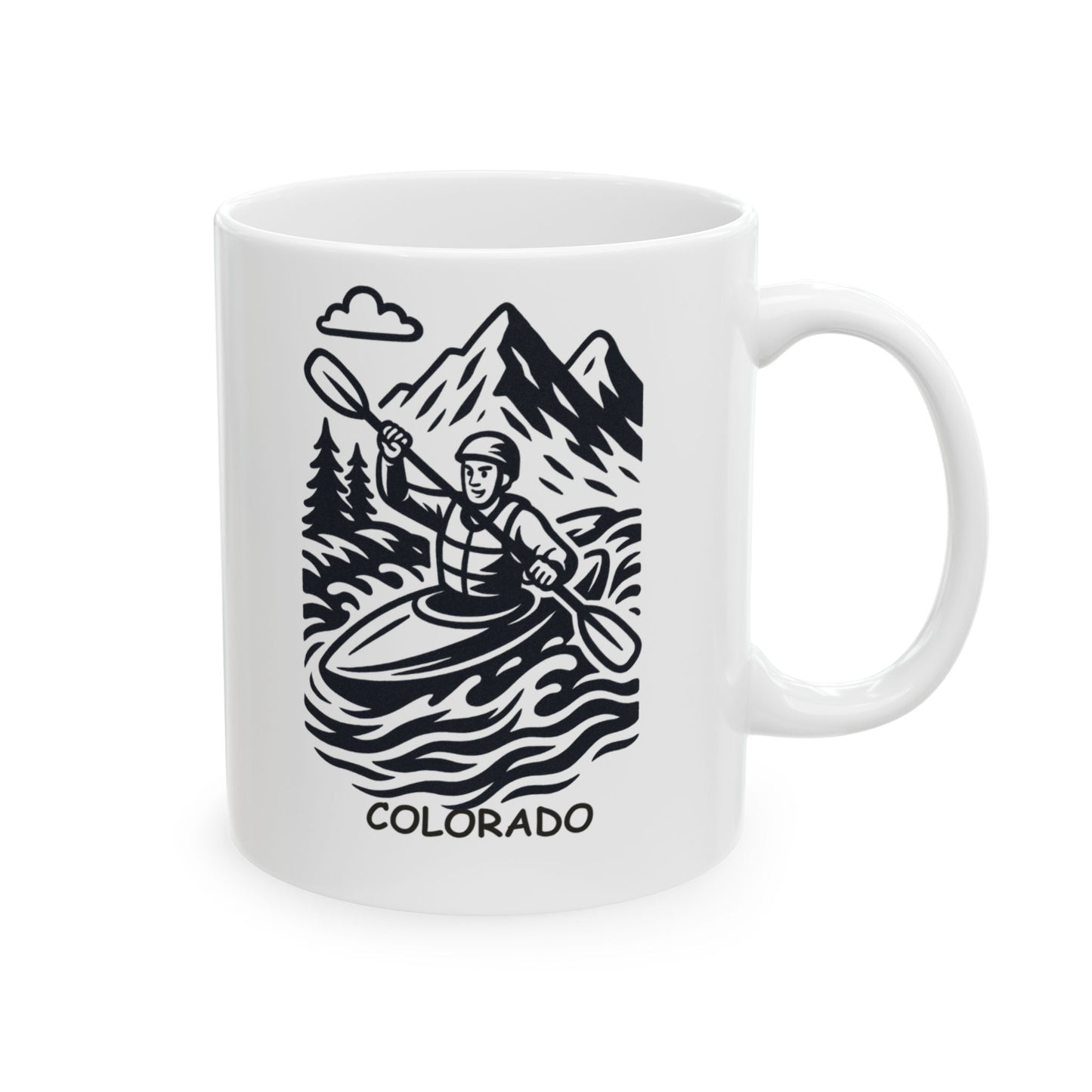 "Colorado: Where even the rivers have an adventurous spirit." Ceramic Mug - 13521