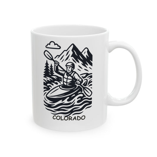 "Colorado: Where even the rivers have an adventurous spirit." Ceramic Mug - 13521