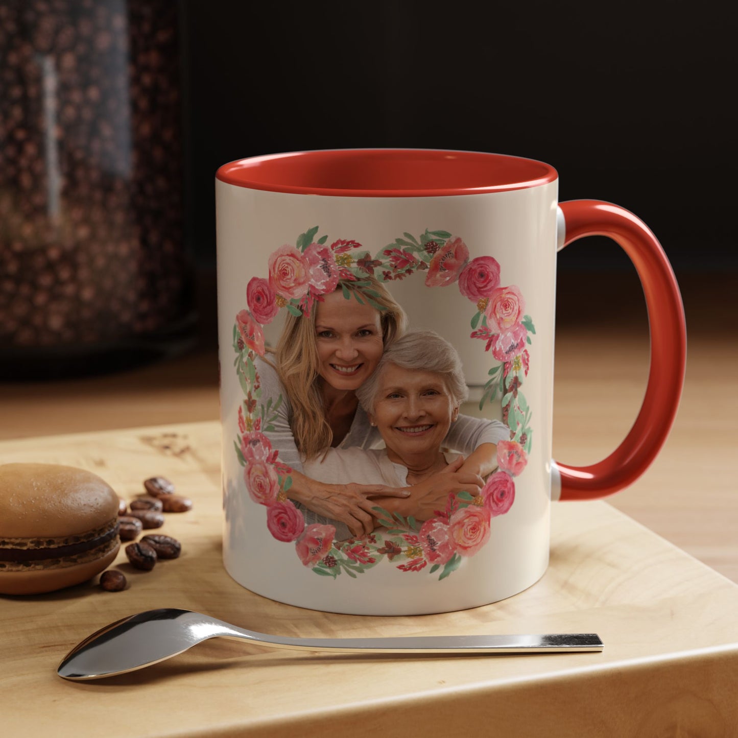 Floral Mother’s Day Coffee Mug, Photo Customizable - Happy Mother’s Day Gift - 12284