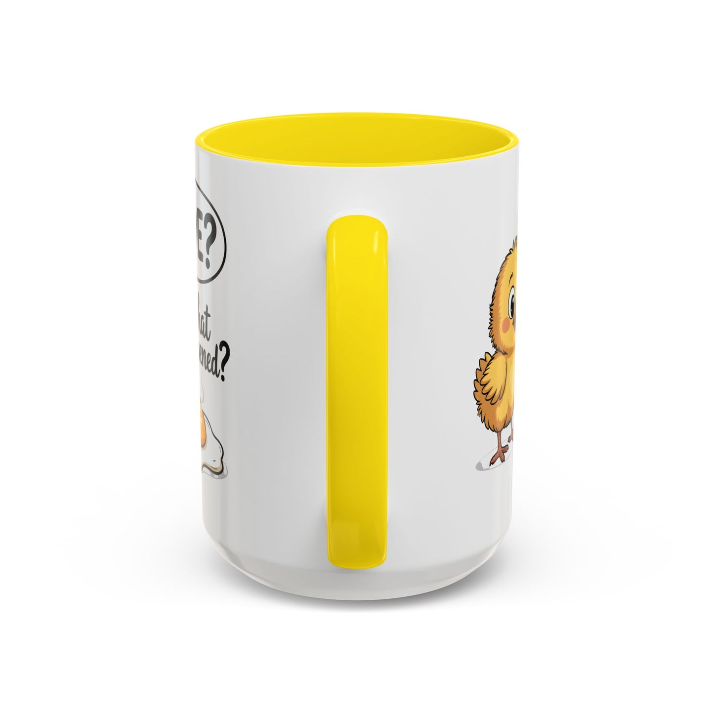 Funny Chick Egg Mug – “Dude What Happened?” Cute Breakfast Coffee Mug Gift - 14861