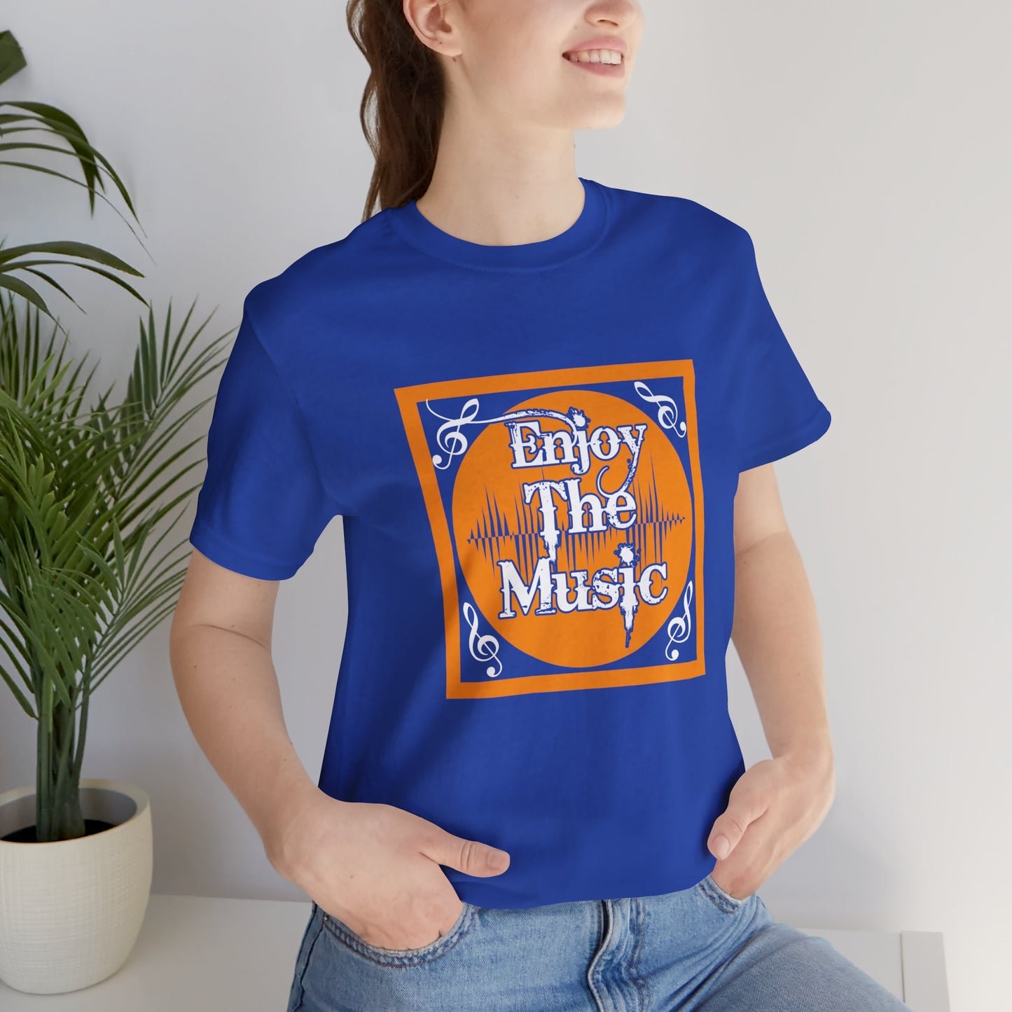 Enjoy The Music - Unisex Jersey Short Sleeve Tee