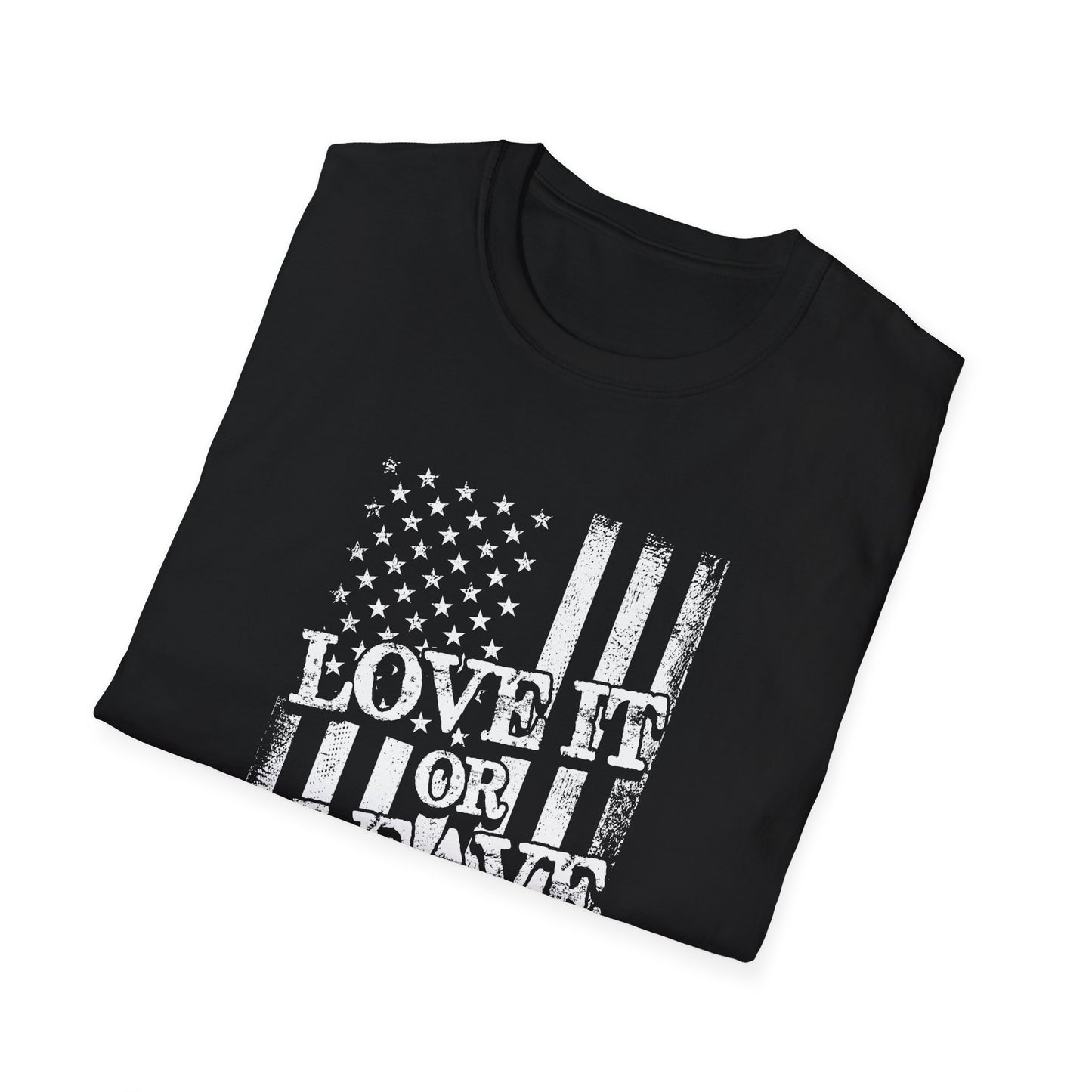 Patriotic T-Shirt: Love It or Leave It, Unisex Tee for Independence Day, Casual Wear, Gift for Veterans, Everyday Comfort - 13520