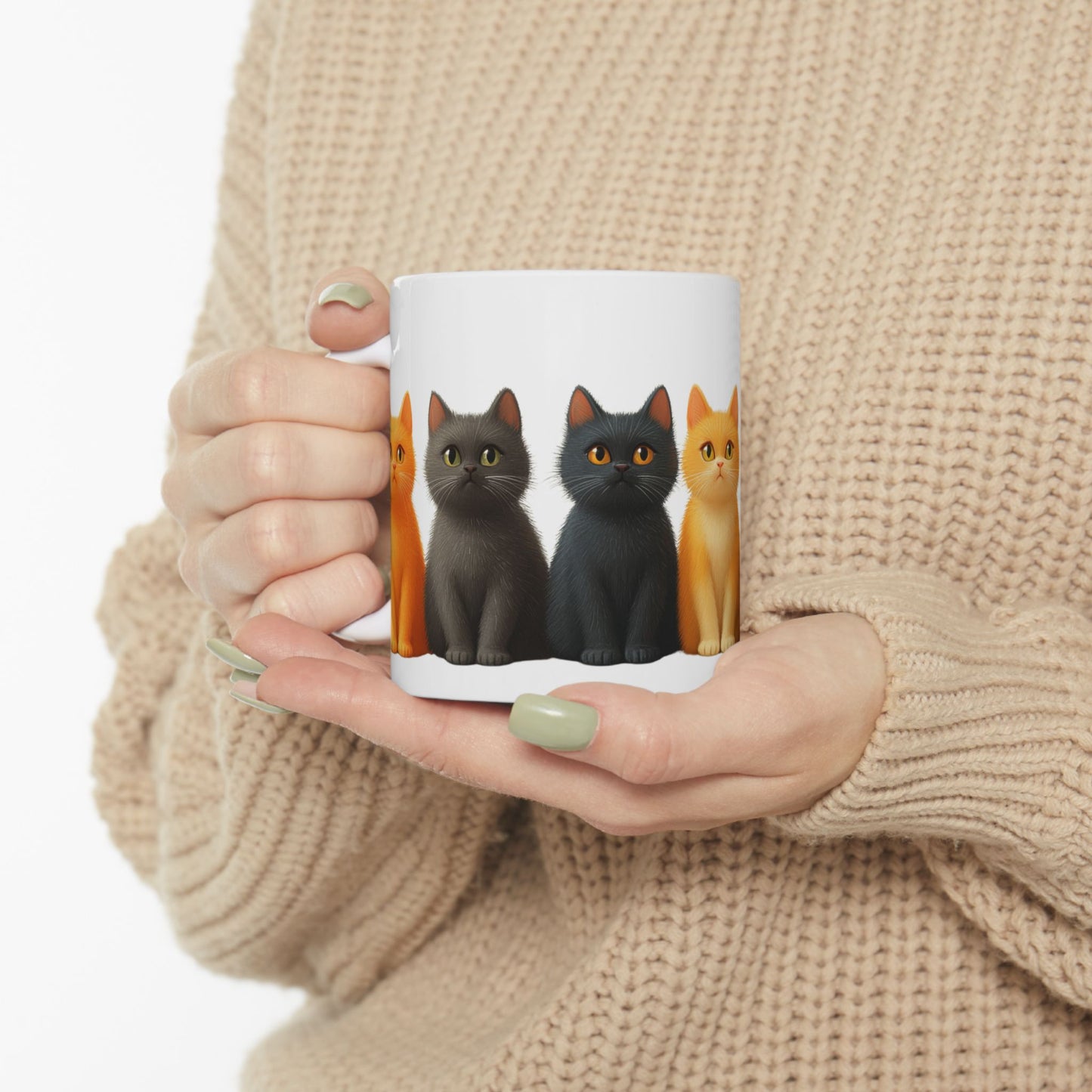 Cute Kittens - Ceramic Mug, (11oz, 15oz) - 11194