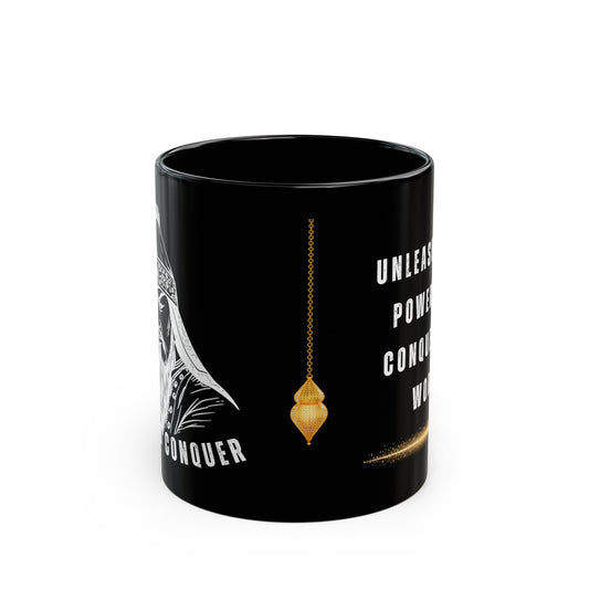 Born to Conquer Mongolia - Ceramic Black Mug (11oz, 15oz)