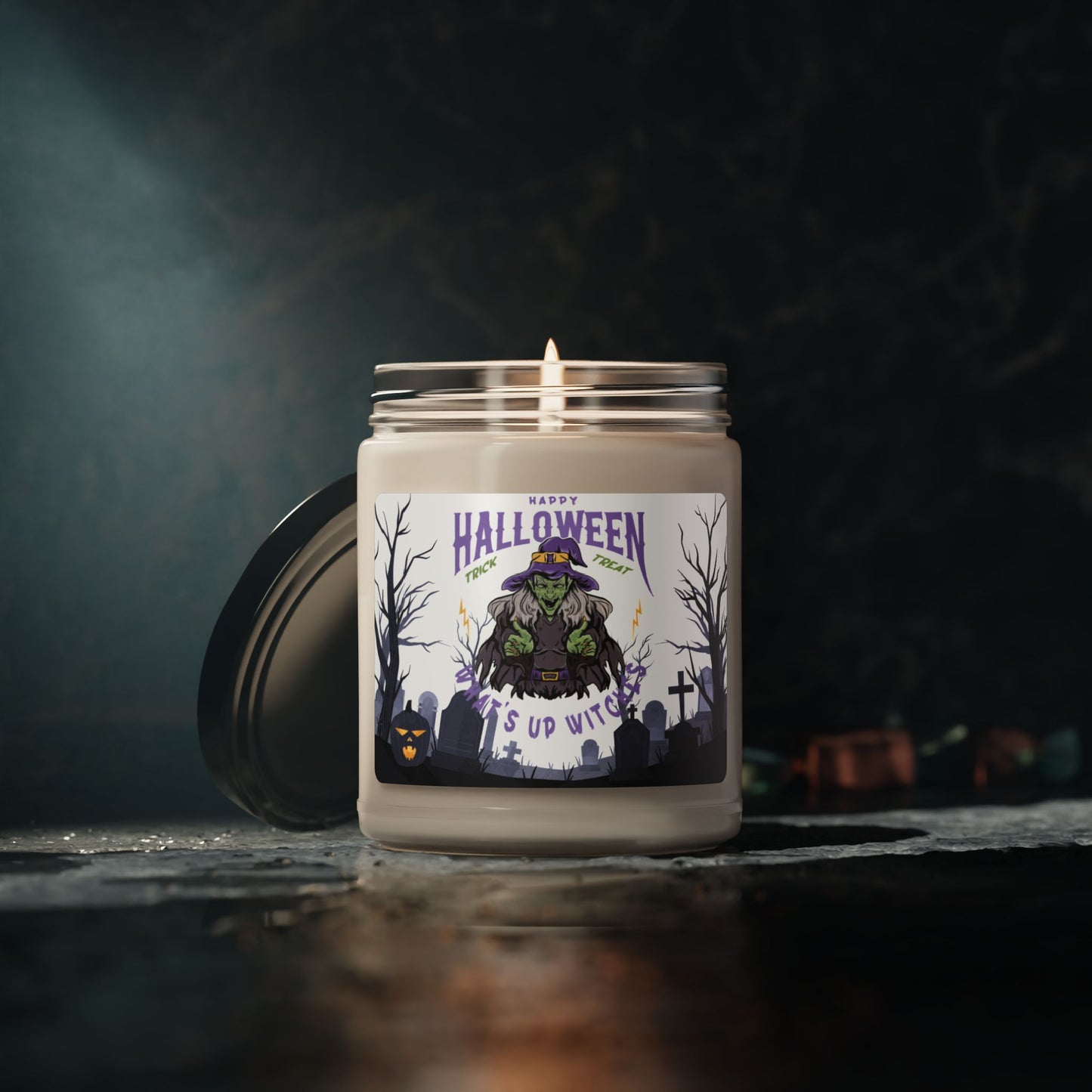 Happy Halloween, What's Up Witches - Scented Soy Candle, 9oz