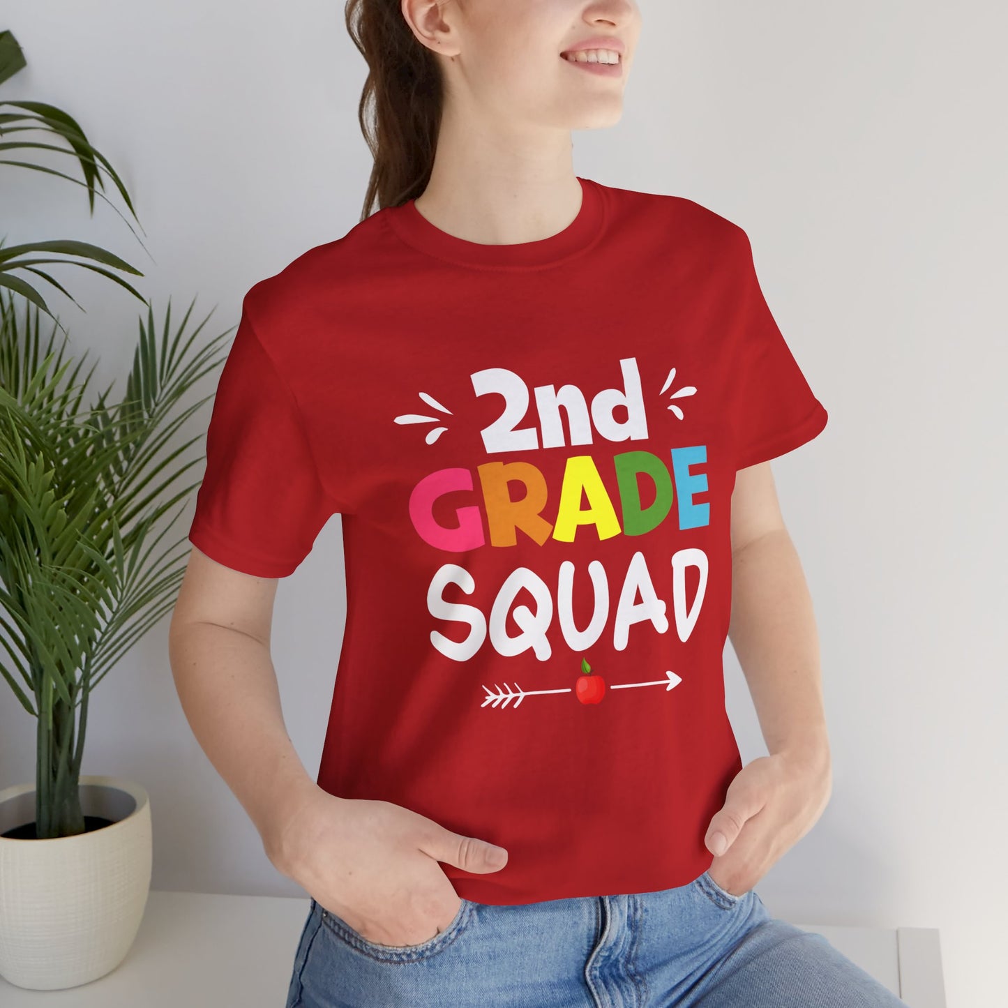 Teacher: 2nd Grade Squad - Unisex Jersey Short Sleeve Tee