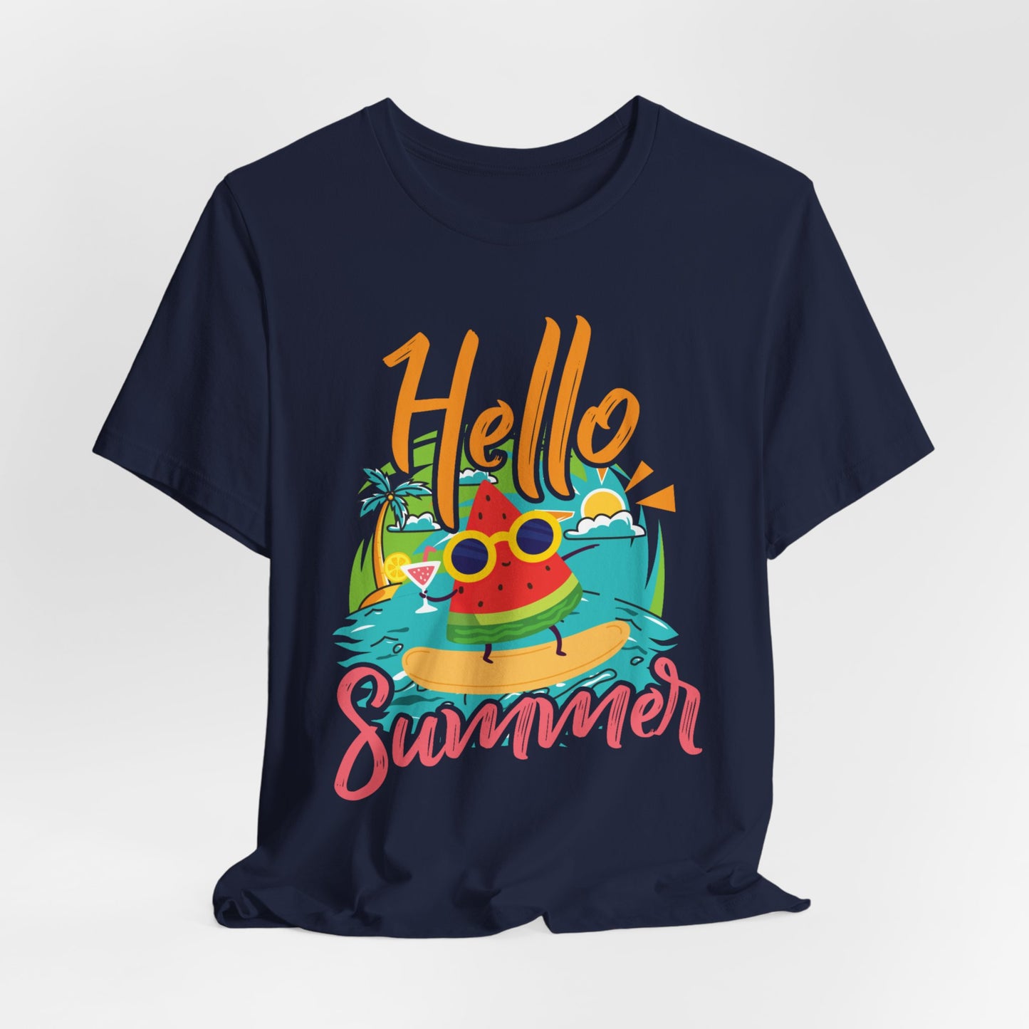 Hello Summer - Unisex Jersey Short Sleeve Tee - 13089