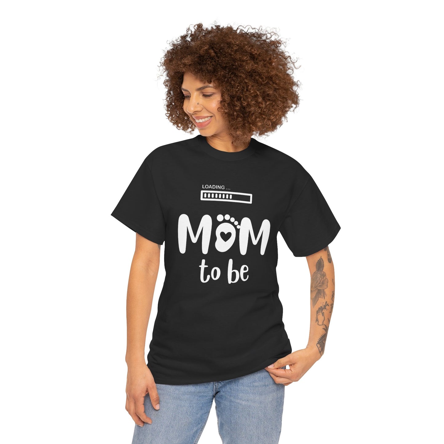 Mom to Be Shirt – Pregnancy Announcement Gift Tee with Loading Bar - 14879
