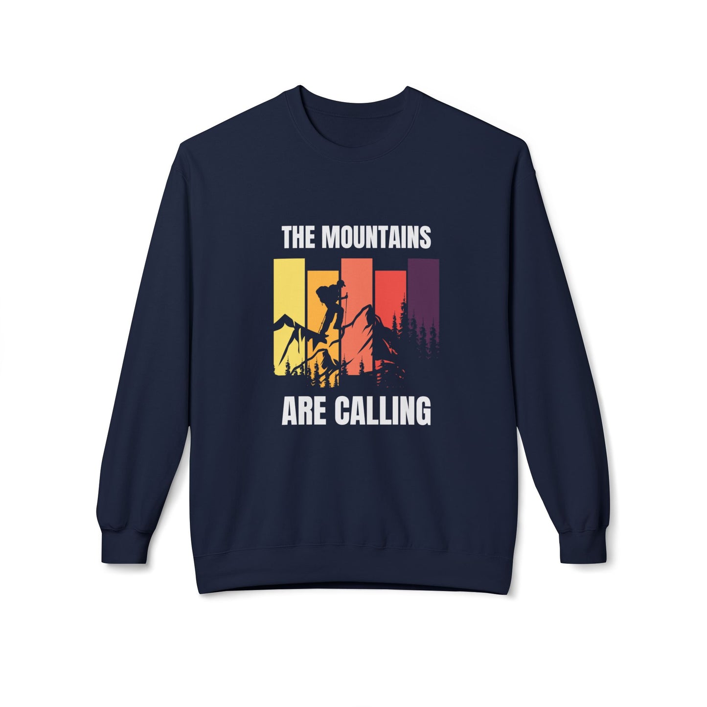Mountains Are Calling - Unisex Midweight Softstyle Fleece Crewneck Sweatshirt - 10617