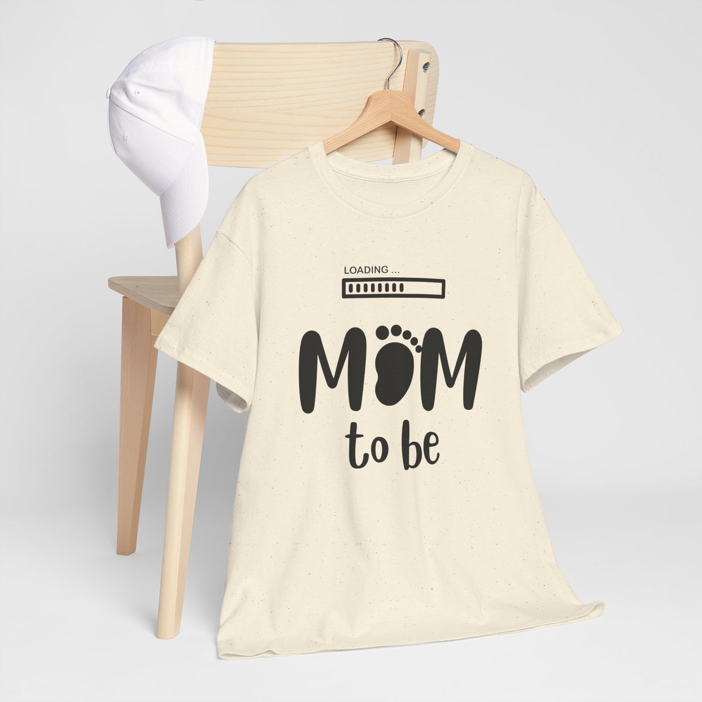 Mom to Be Shirt – Pregnancy Announcement Gift Tee with Loading Bar - 14879