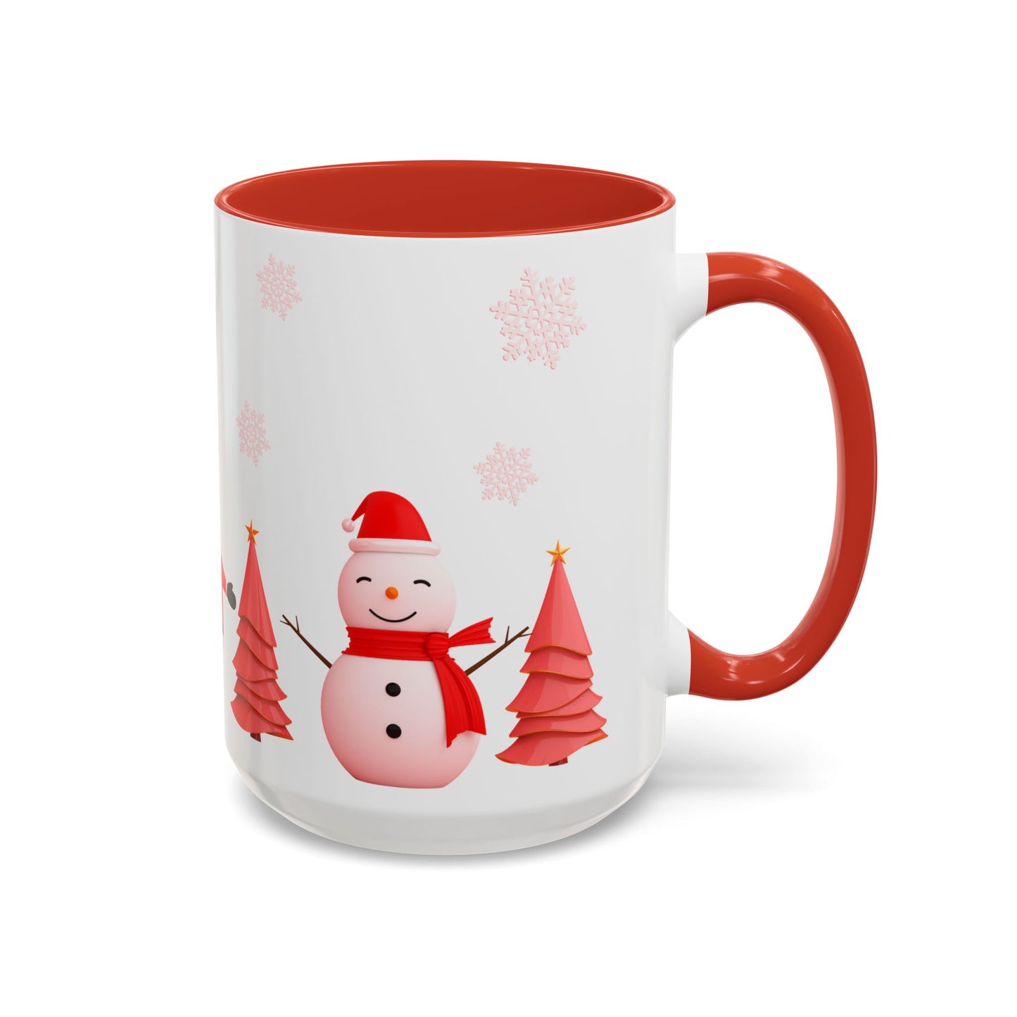 Santa, Snowman & Reindeer - Accent Coffee Mug (11, 15oz) - 10303