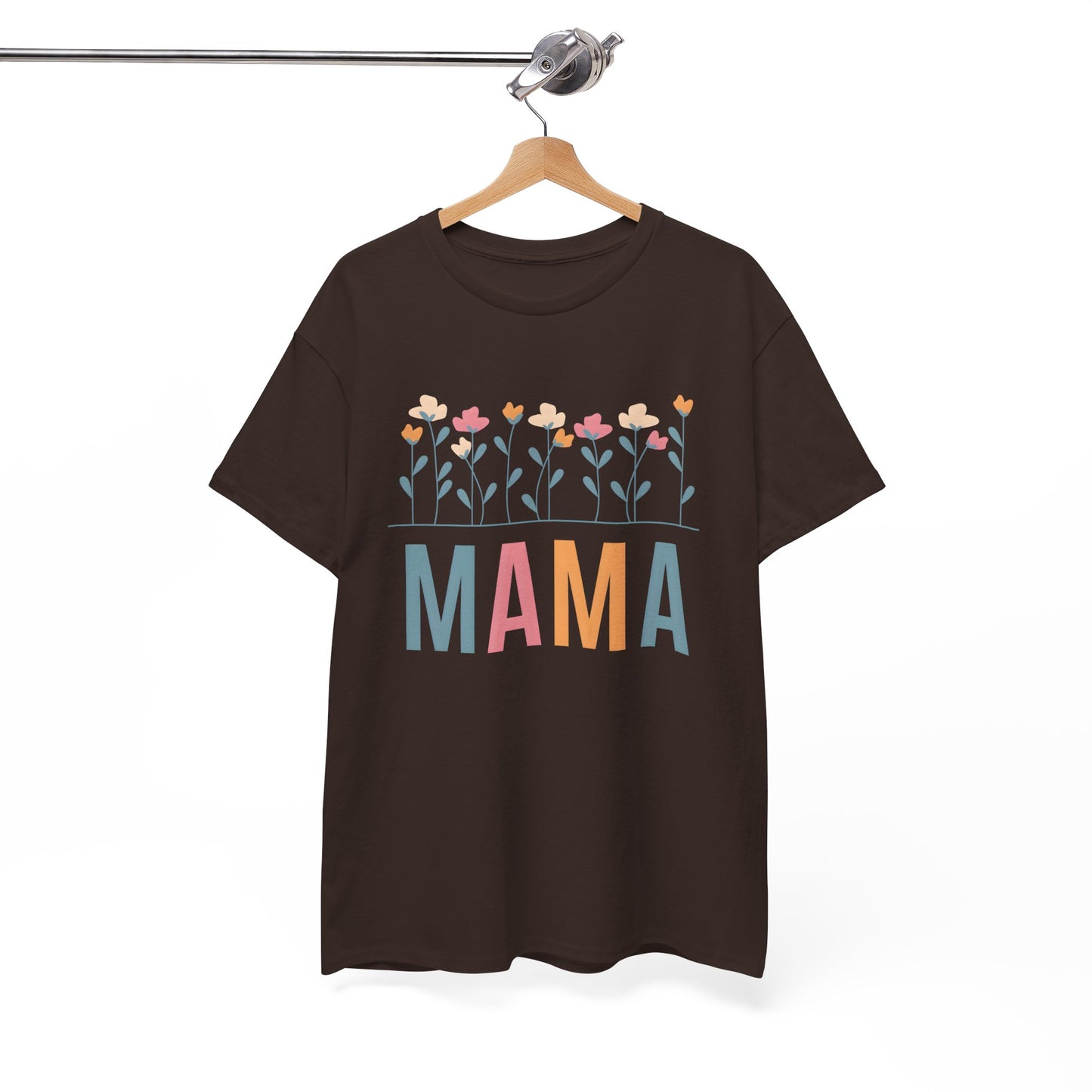 Mama Floral T-Shirt — Colorful Spring Flowers "MAMA" Tee for Mothers' Day - 14876