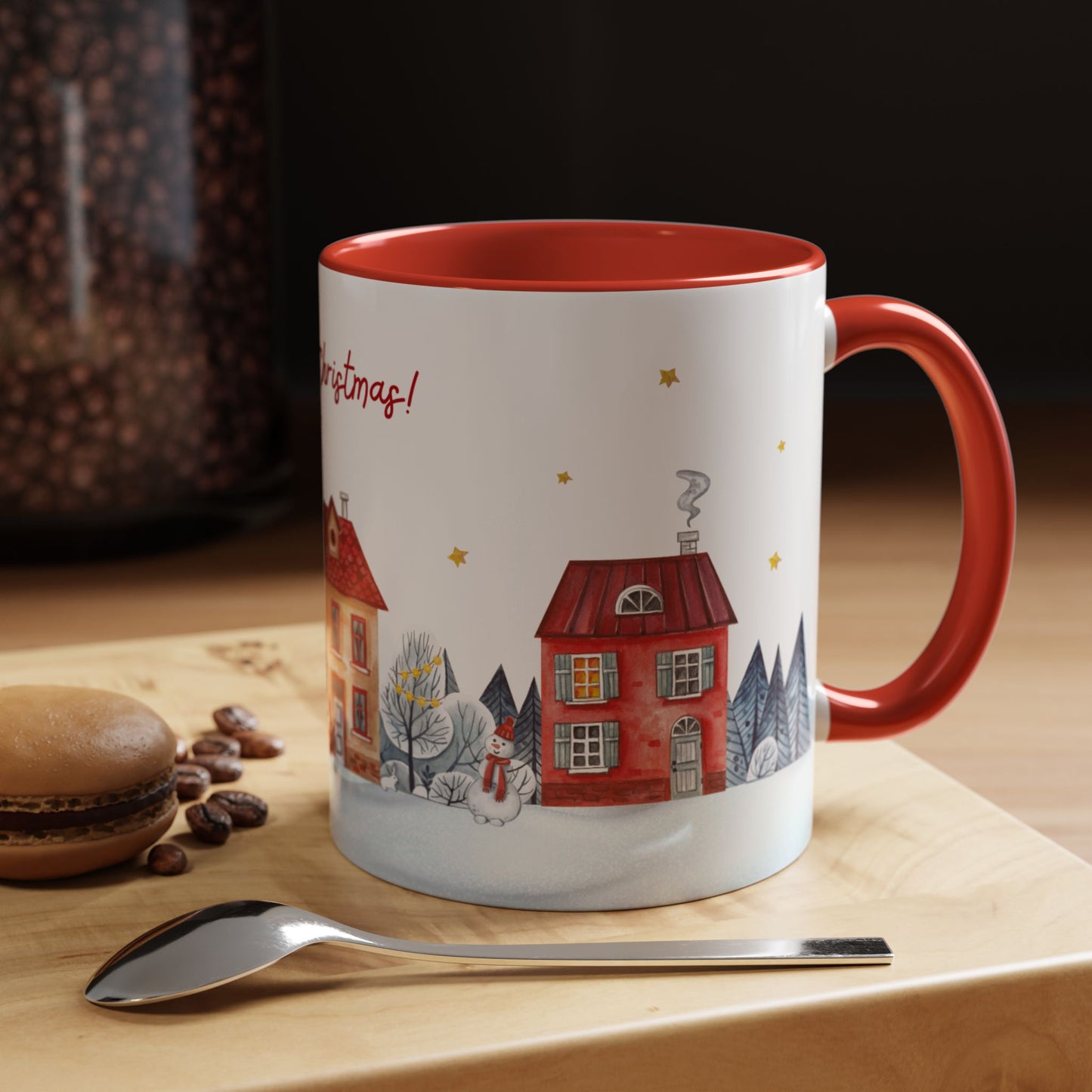 Merry Christmas, Holiday Vibe - Accent Coffee Mug (11, 15oz) - 11079