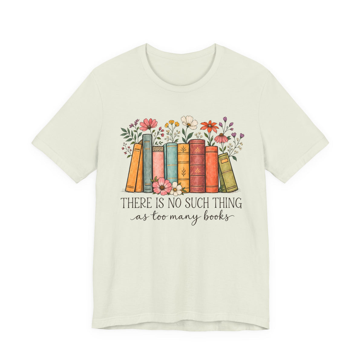 Book Lover T-Shirt,  Vintage Floral Bookshelf Tee - 14524