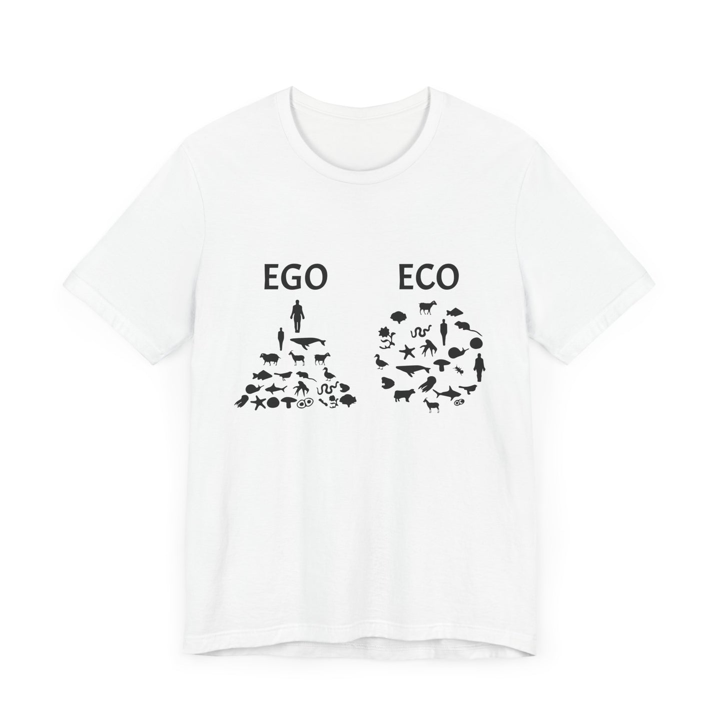 Vegan: Ego vs Eco - Unisex Jersey Short Sleeve Tee