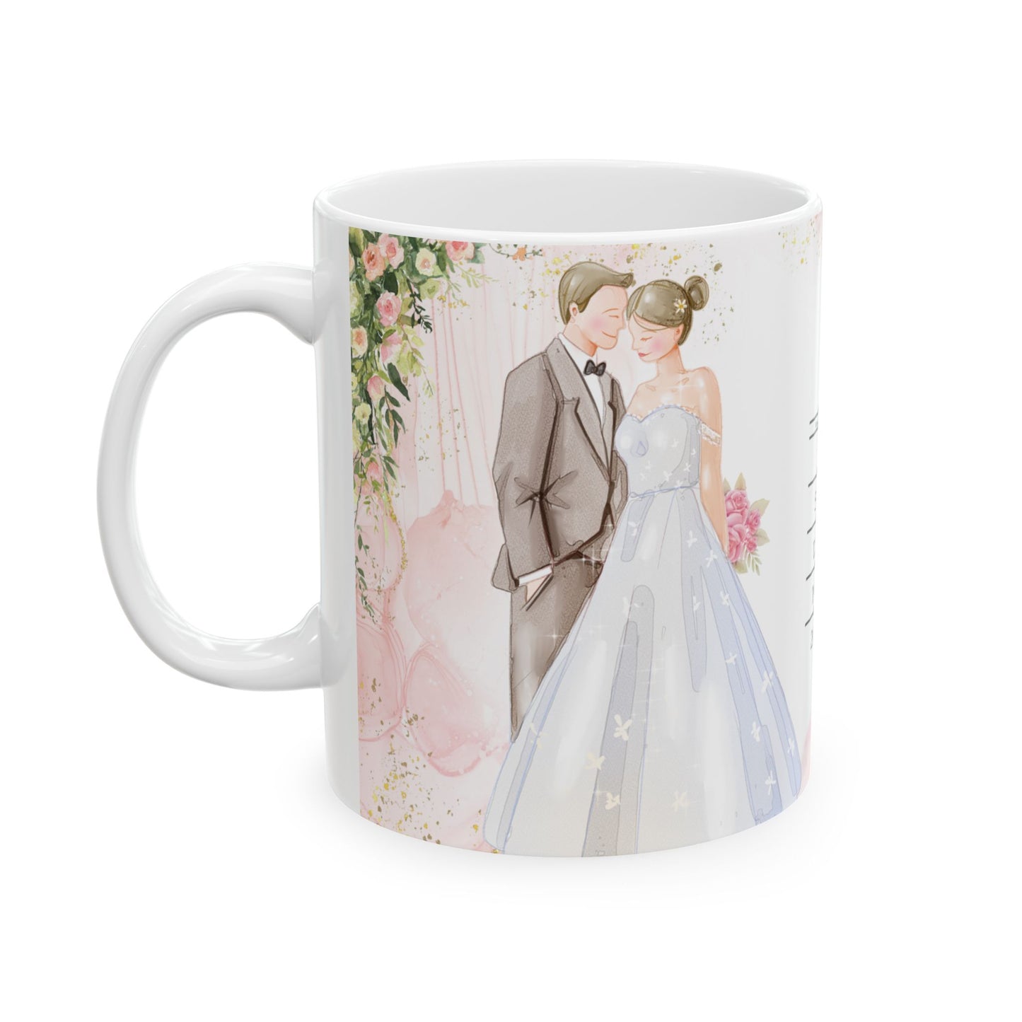 Wedding, Save the Date, Customizable  - Ceramic Mug, (11oz, 15oz) - 10922