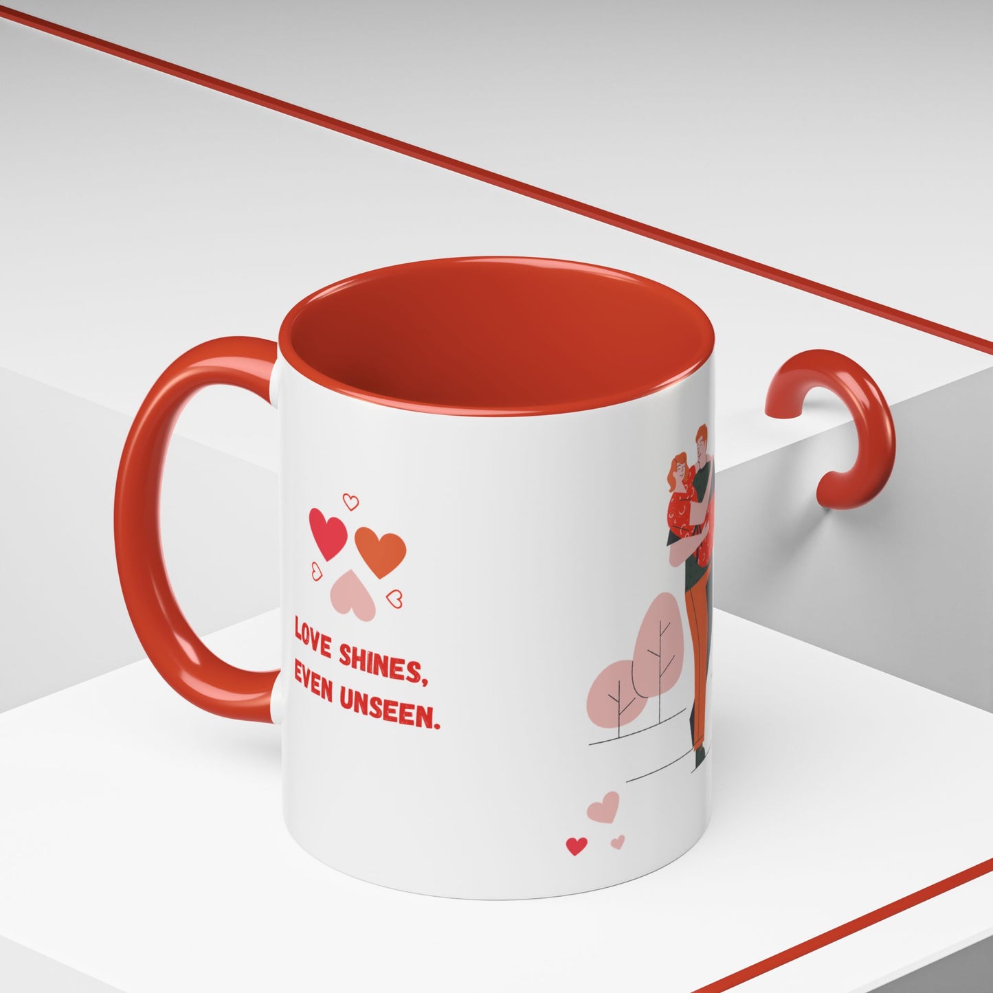 Love Shines, Even Unseen - Accent Coffee Mug (11, 15oz) - 11561