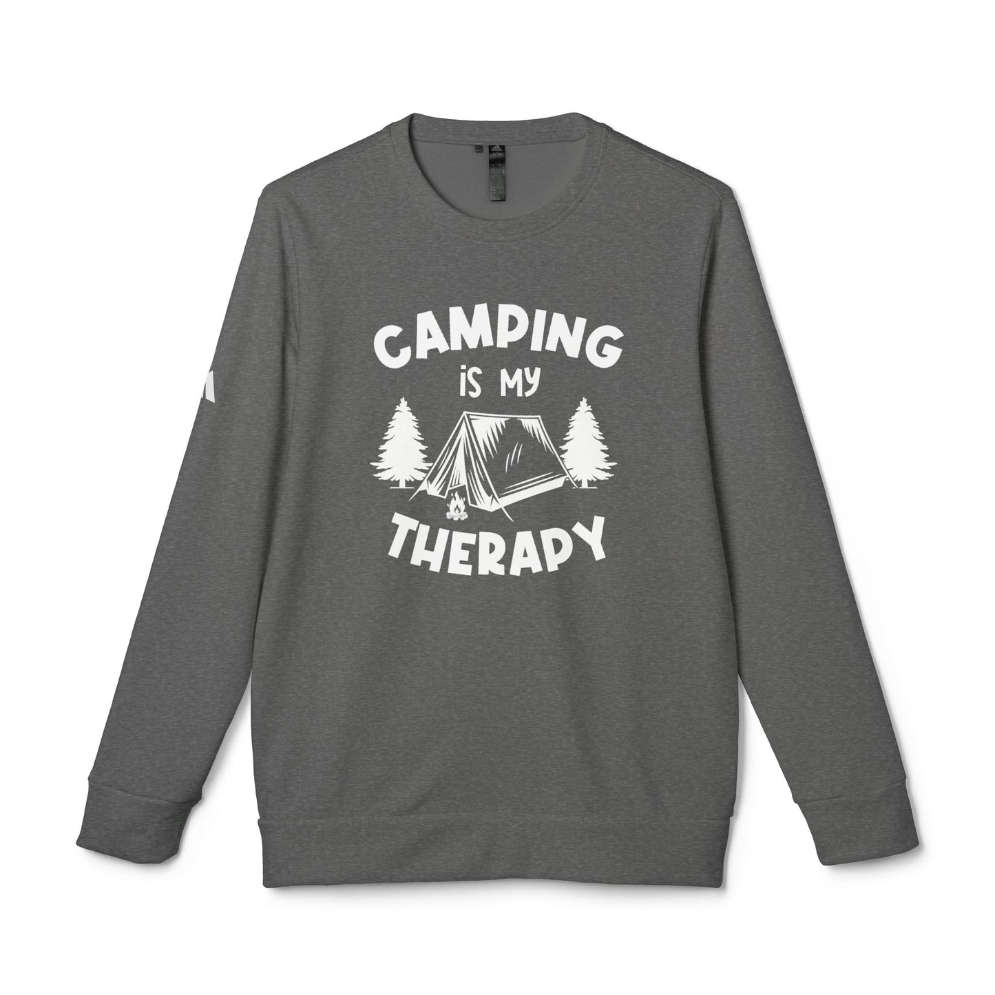 Camping Is My Therapy - adidas Unisex Fleece Crewneck Sweatshirt - 12225