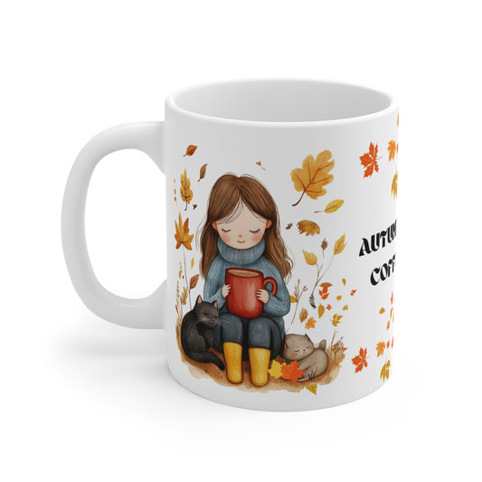 Autumn Leaves & Coffee Dreams - Mug 11oz