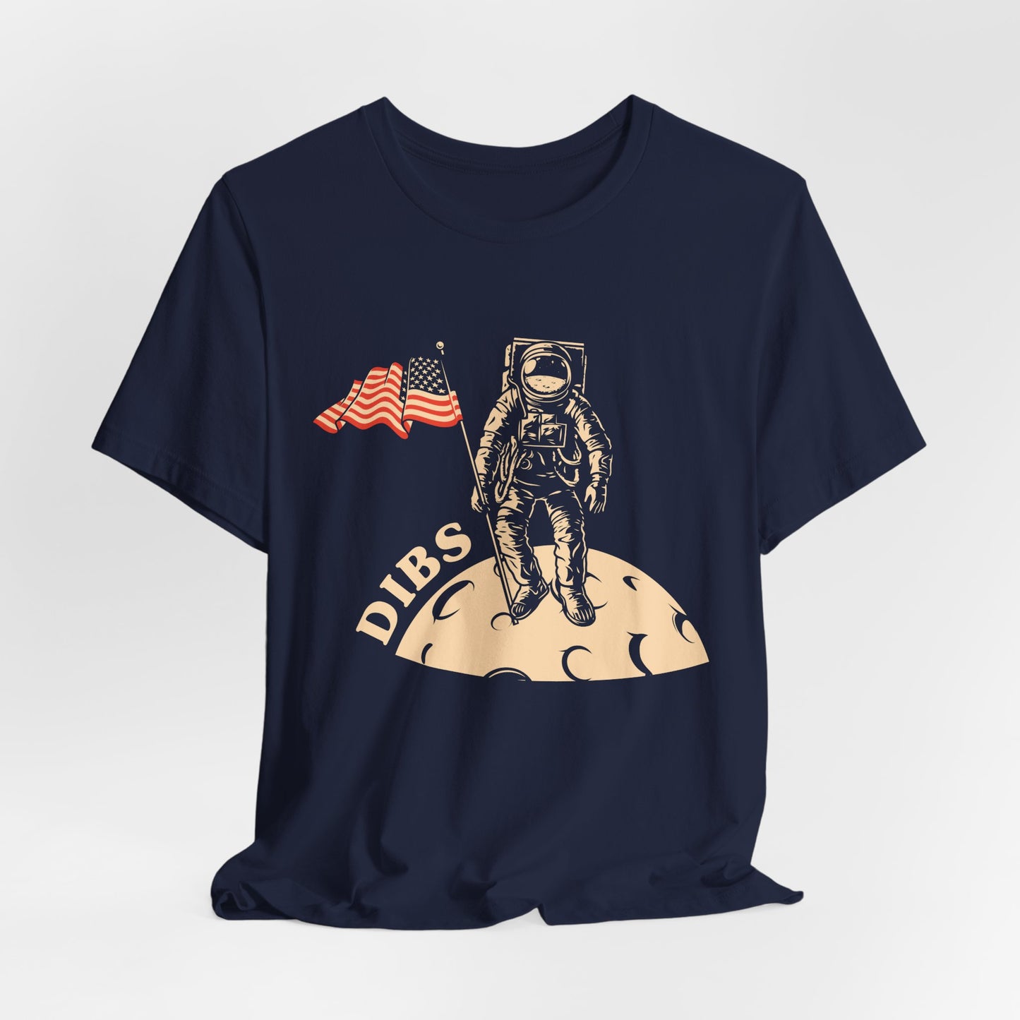 US, July 4th,  Astronaut Adventure Tee - DIBS on the Moon, Space Lover Shirt,  Unisex Astronaut Tee - 13737