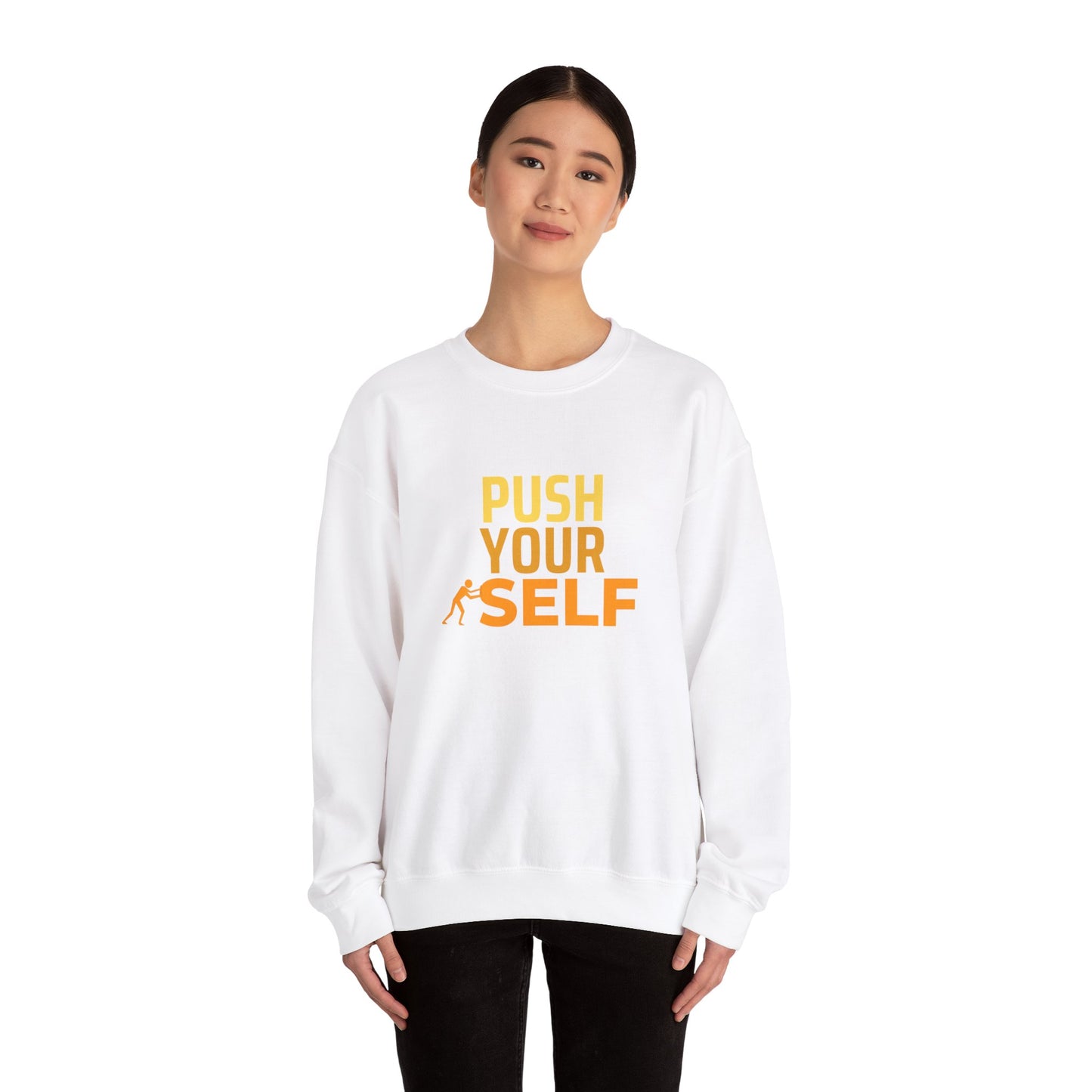 Push Yourself - Unisex Heavy Blend™ Crewneck Sweatshirt - 10591