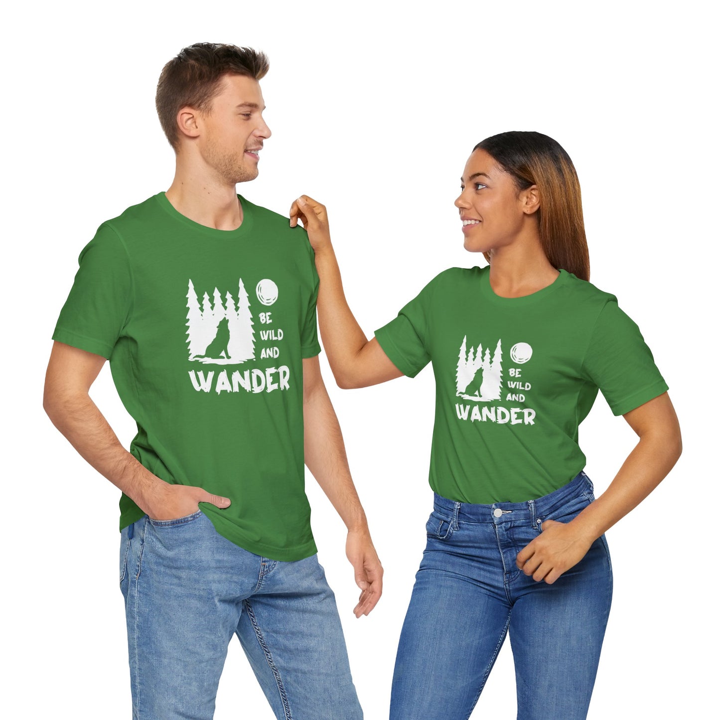 Camping: Be Wild & Wander - Unisex Jersey Short Sleeve Tee