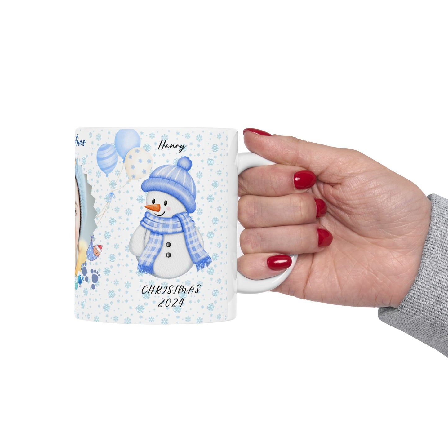 First Christmas. Baby Boy, Customizable - Ceramic Mug, (11oz, 15oz) - 10000