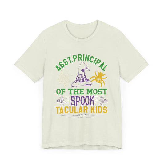 Asst. Principal of the Most Spook-Tacular Kids - Unisex Jersey Short Sleeve Tee - 12384