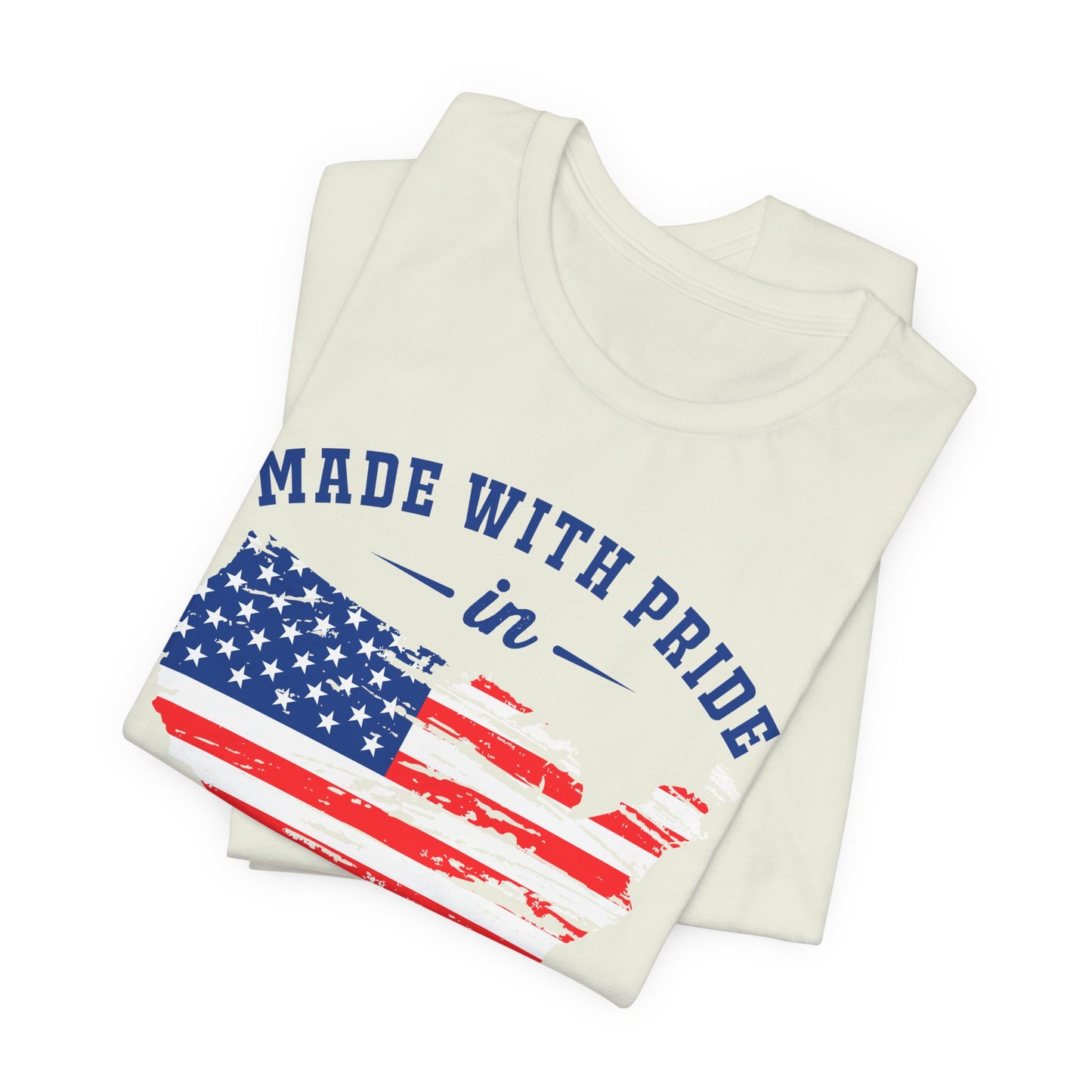 American Pride Unisex Tee, Patriotic Shirt, USA Pride Tee, Independence Day Apparel, Gift for Veterans, Summer Fashion - 13693