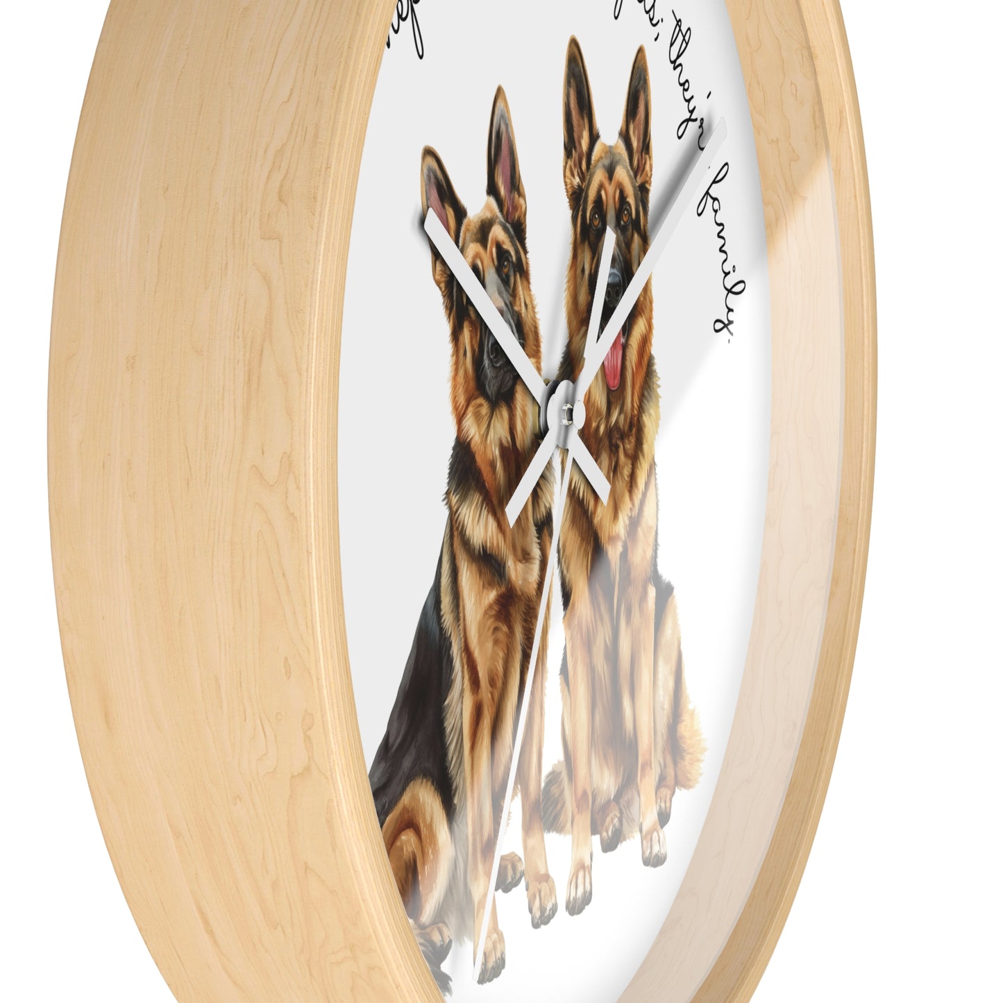 German Shepherds are Not Just Pets; They're Family - Wall Clock - 10498