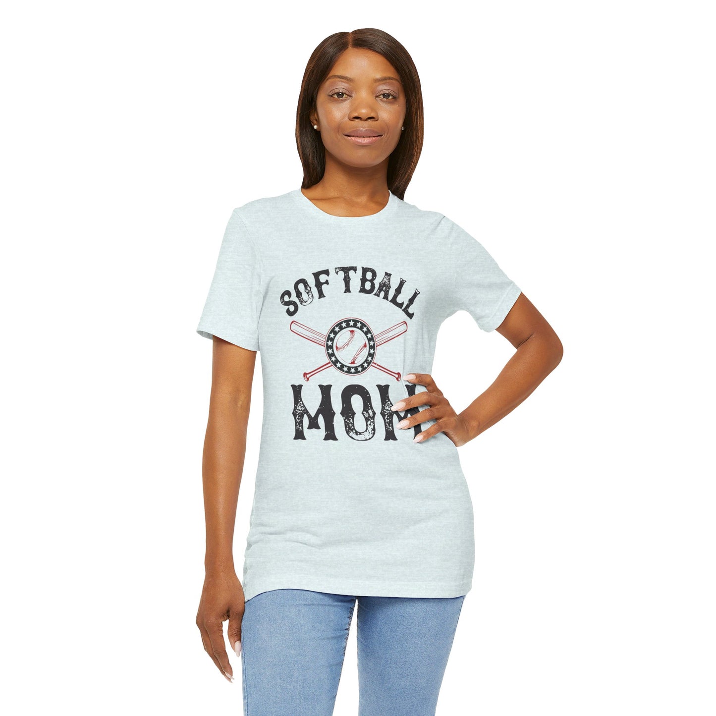 Softball Mom - Unisex Jersey Short Sleeve Tee