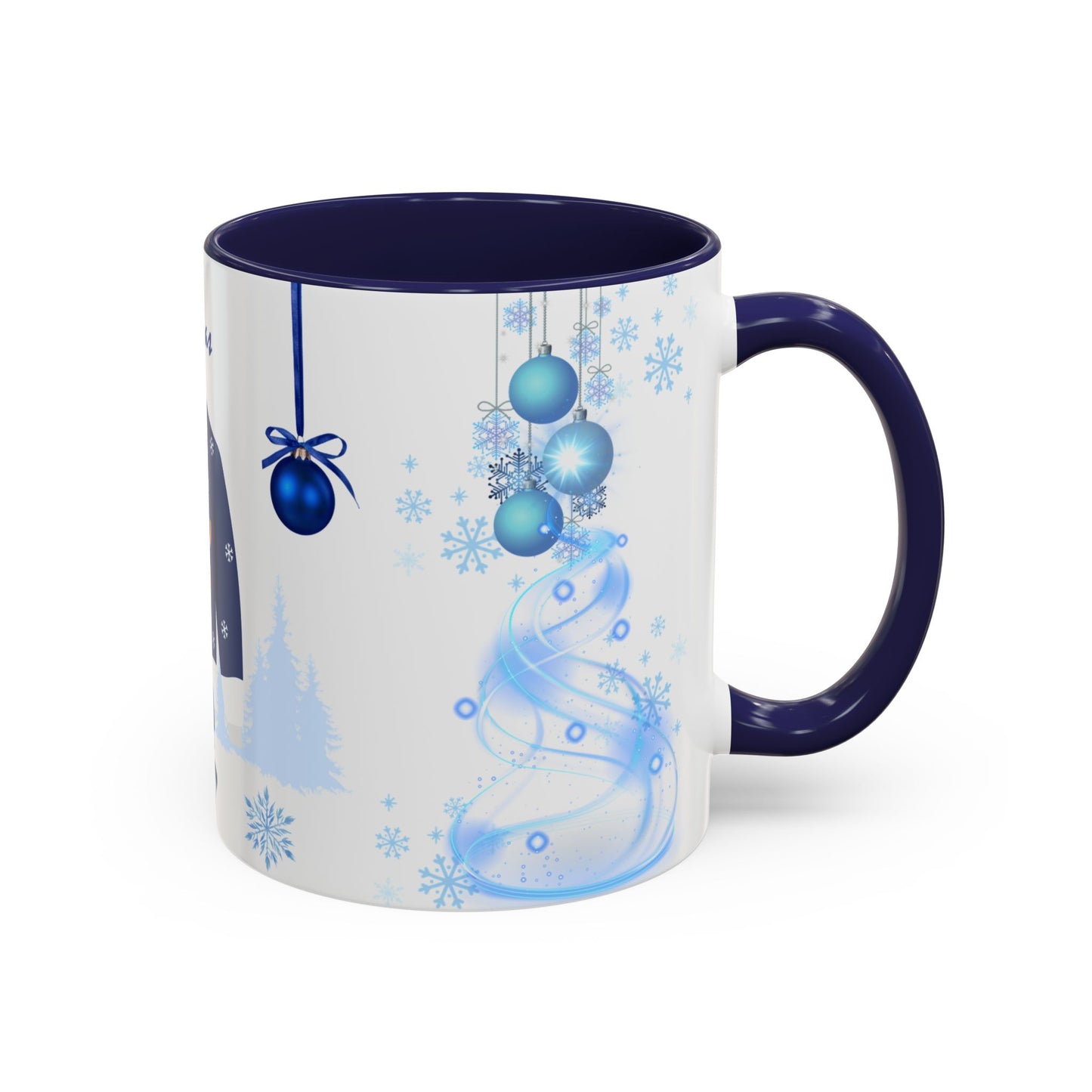 Blue Christmas - Accent Coffee Mug (11, 15oz)