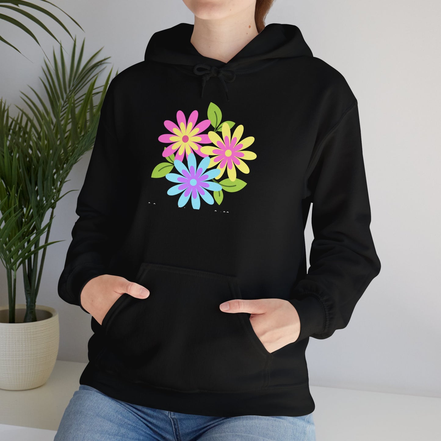 Bright Flower Unisex Heavy Blend™ Hooded Sweatshirt