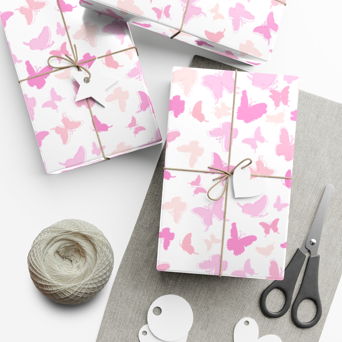 Pink Butterflies - Gift Wrap Papers - 10362