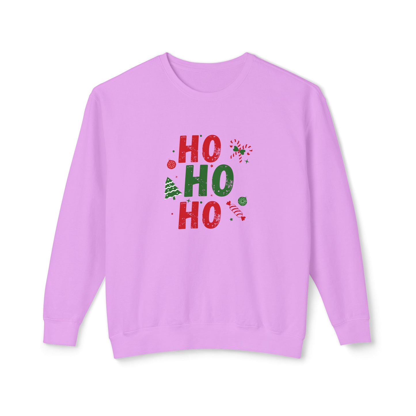 Ho Ho Ho - Unisex Lightweight Crewneck Sweatshirt - 10527