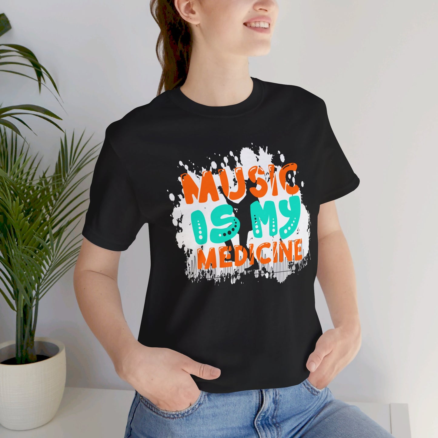 Music Is My Medicine - Unisex Jersey Short Sleeve Tee