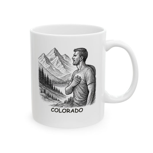 "Colorado: Where the altitude makes your heart race, but the view makes you forget to breathe." Ceramic Mug - 13501