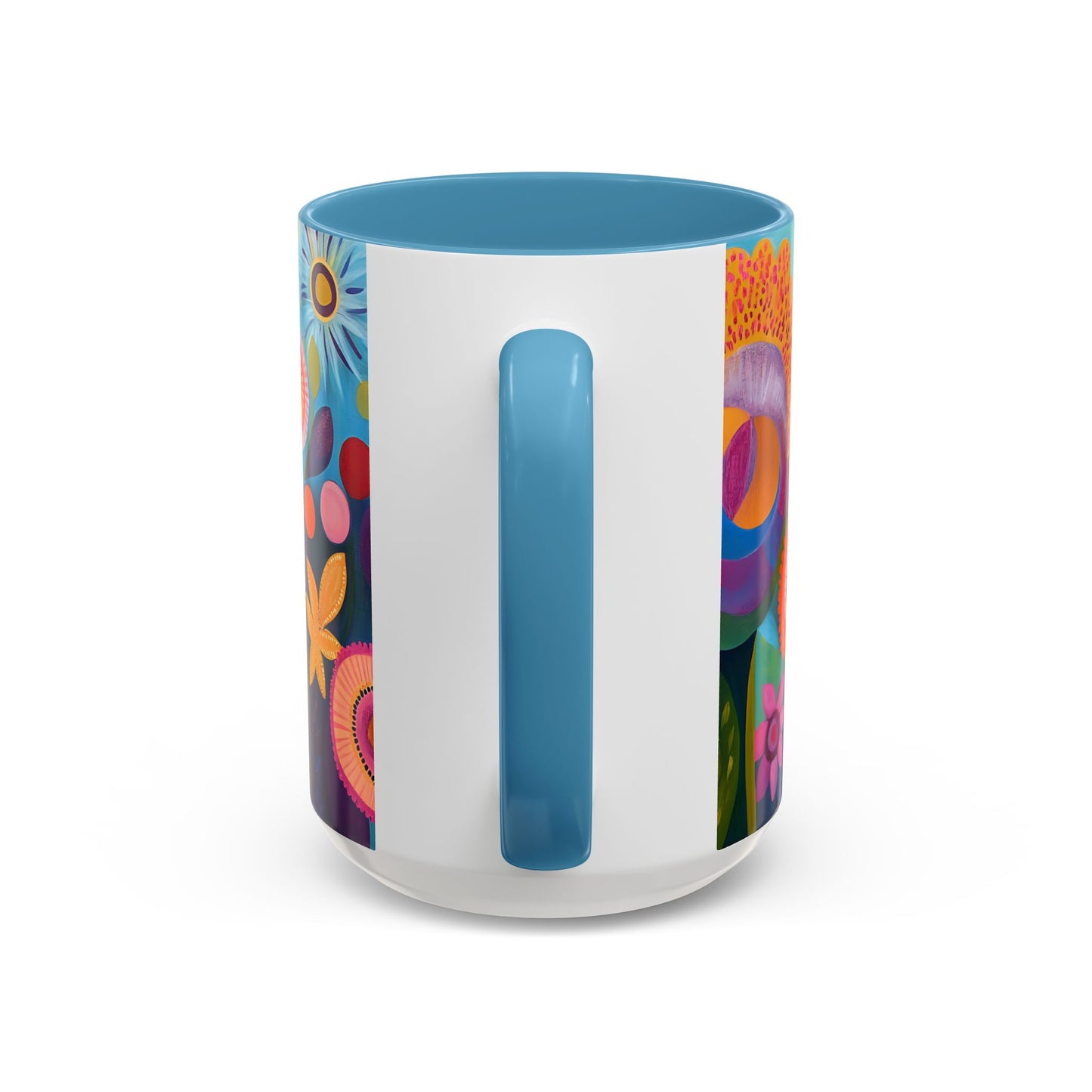 Vibrant Floral Accent Coffee Mug - Perfect for Nature Lovers and Gift Giving - 11914
