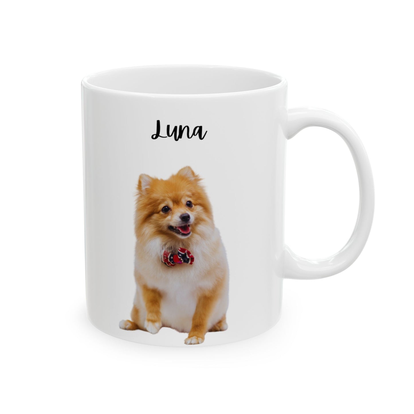 Personalised Dog Ceramic Mug for Dog Lovers, Cute Pet Gift, Animal Lover's Coffee Cup, Personalized Dog Mug - 14178