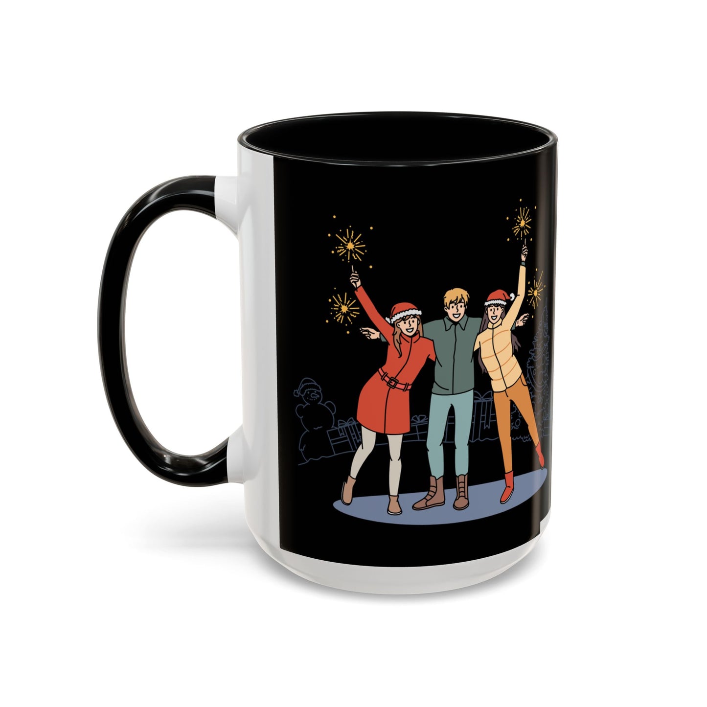 Happy New Year - Accent Coffee Mug (11, 15oz) - 10891