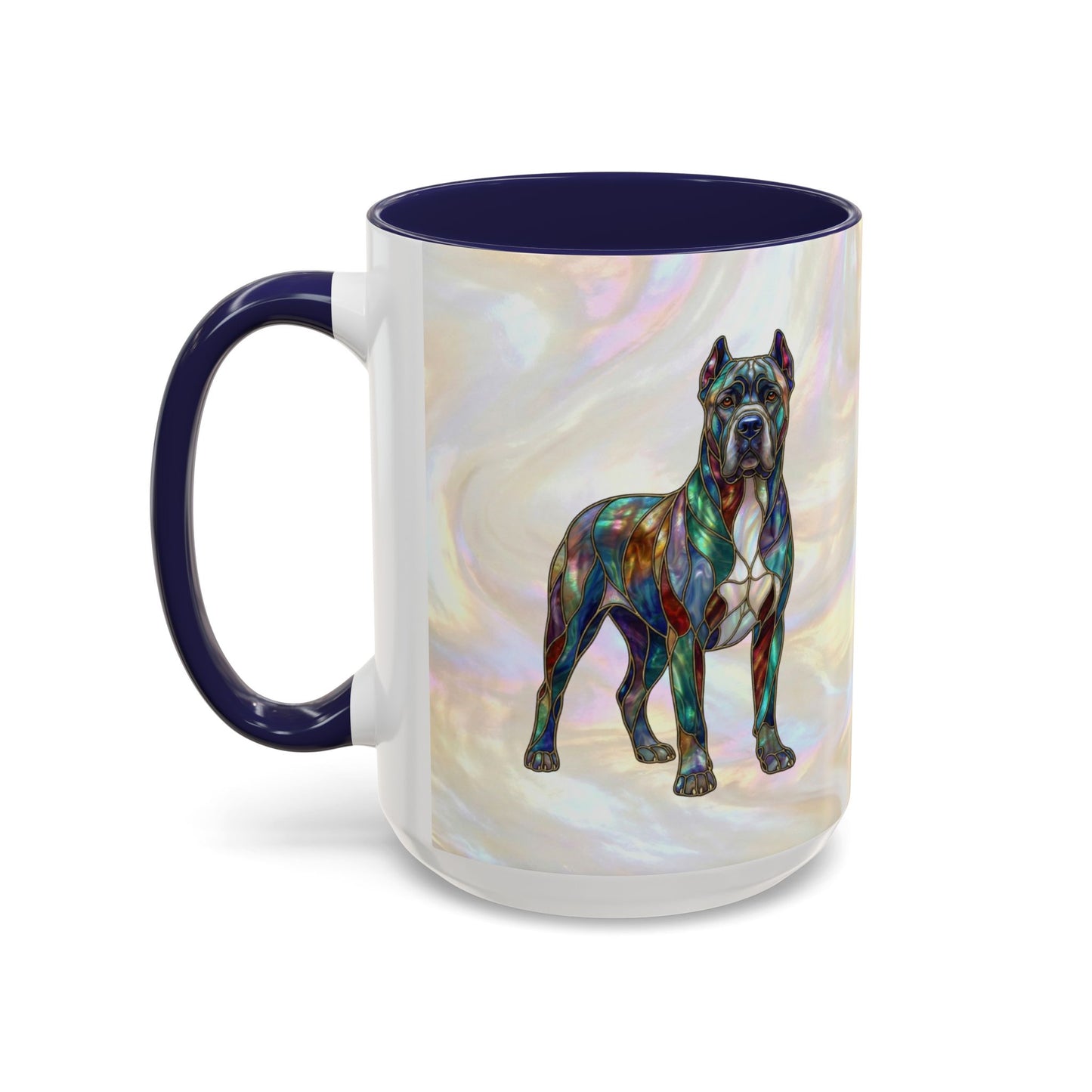 Cane Corso Accent Mug — Stained Glass Design (11/15 oz) - 14623