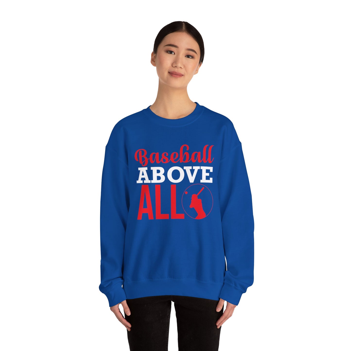 Baseball Above All - Unisex Heavy Blend™ Crewneck Sweatshirt